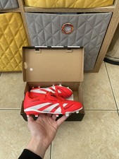 Adidas Predator League FT FG J Red White Football Boots BNIB Size 2uk ID3830