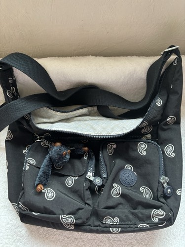 Kipling black white paisley - kipling,