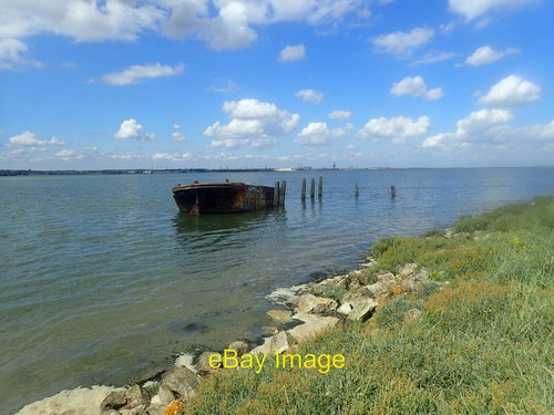 Photo 12x8 old barge - barge, seen