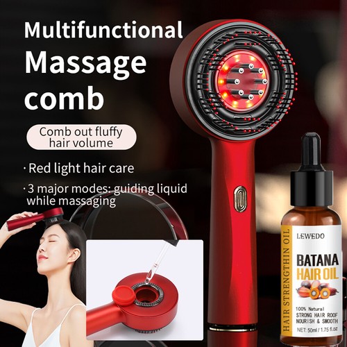 Electric scalp massager red - massager,