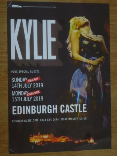 Kylie minogue concert poster - kylie,