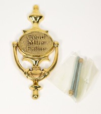 Liffey Artefacts Cead Mile Failte Brass Door Knocker Long
