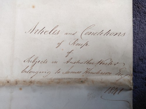 Rare antique 1841 - rare, ephemera