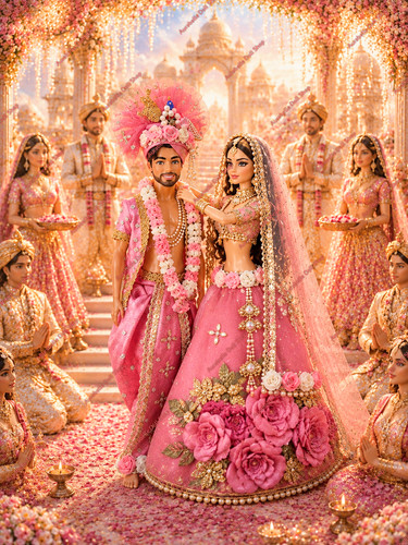 Handmade pink indian - pink,