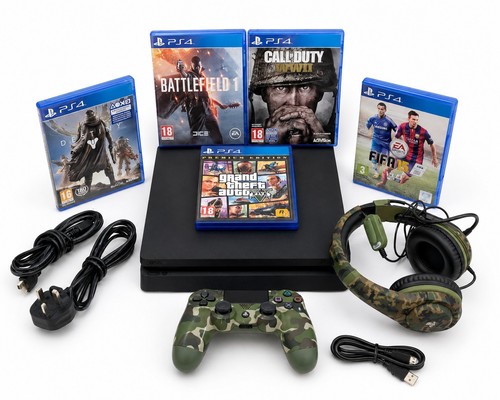 Ps4 slim 500gb console bundle - ps4,