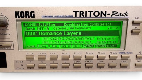 Korg triton rack - korg, synthesizer