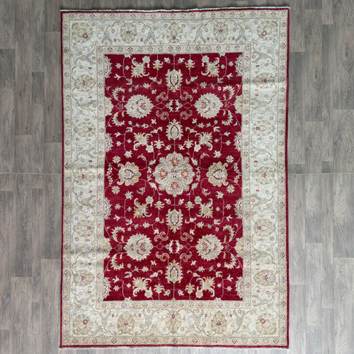 Red afghan sultanabad rug - red,