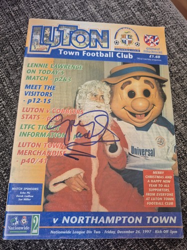 Signed gary waddock luton - waddock, town