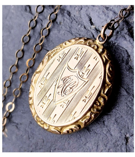 Antique 9ct gold locket - antique,