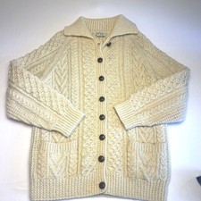 Irish Aran Hand Knit 100% Wool