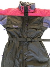 Columbia Ladies  Black All In one Ski Suit Sz Waist 34” # 948