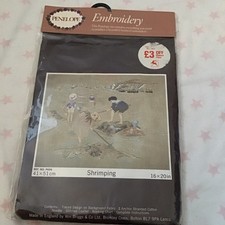 Penelope Embroidery Kit Vintage Sealed Shrimping