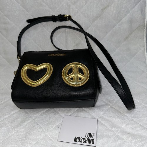 Love moschino small black tote - moschino,