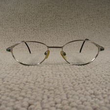 Specsavers Glasses Frames 24581054 Silver Oval Full Frame Eyewear Spectacles