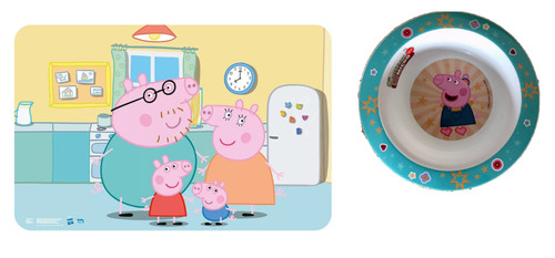Placemat peppa pig east wipe - placemat,