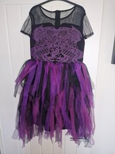 Disney Store Descendants Cool Mal Dress Costume age 11-12 - Excellent condition