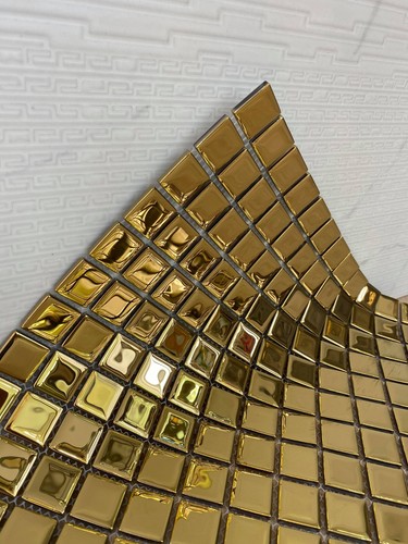 Mirrored gold glass - mirrored,