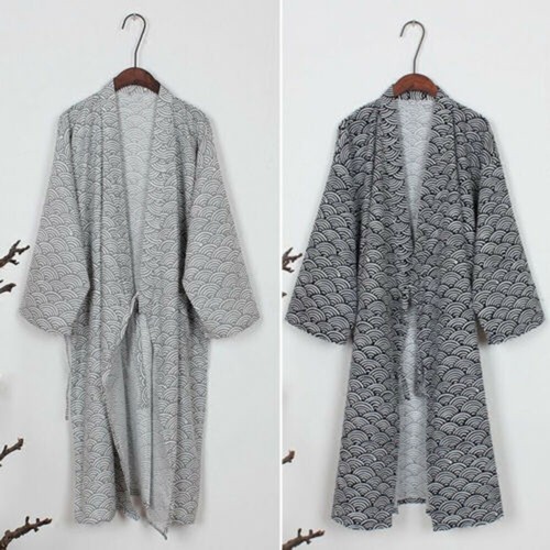 Men japanese classic bathrobe - japanese,