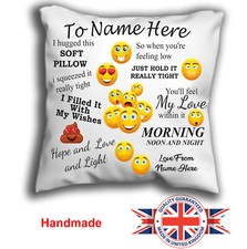 Personalised Emoji Cushion Cuddle Emoji Pillow Cushion Pillowcase 