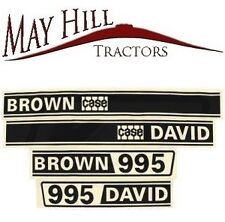 David Brown 995 Tractor Decal Set, Emblem, Transfers