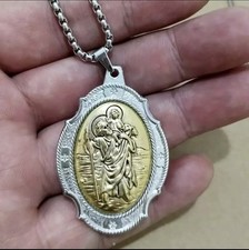 Saint Christopher Necklace Or
