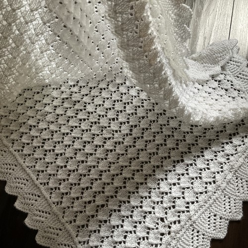 Newly hand knitted white baby - newly,