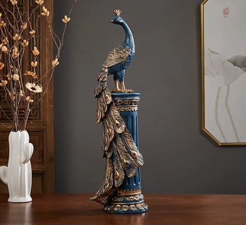 Elegant peacock ornament - cm,