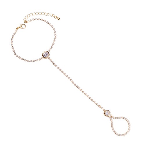 Gold plated diamante - plated,