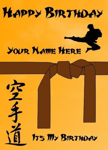 Karate happy birthday - karate,