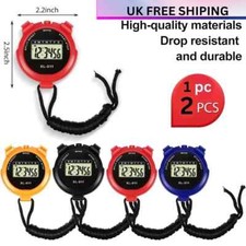 Waterproof Digital Handheld Sports Stopwatch Stop Watch Timer Alarm Counter UK