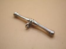 Fancy Replacement Silver Bevelled Edge T Bar For Albert / Pocket Watch Chain