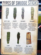 Metal sign TYPES OF SMUDGE