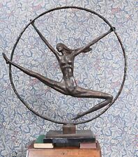 Art Deco Bronze Hoop Dancer
