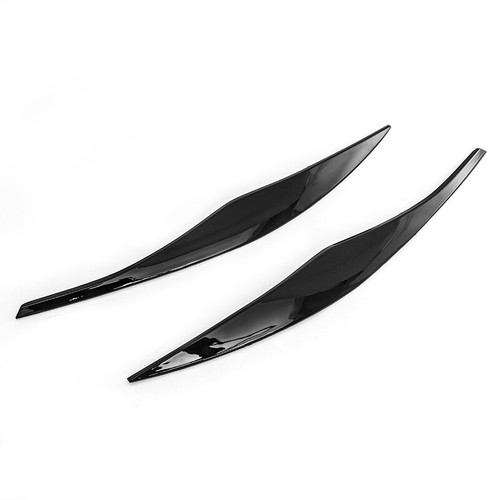 Gloss black eyebrows headlight - black,