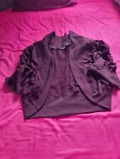 Women's Cropped Aubergine Cardigan BNWOT 
