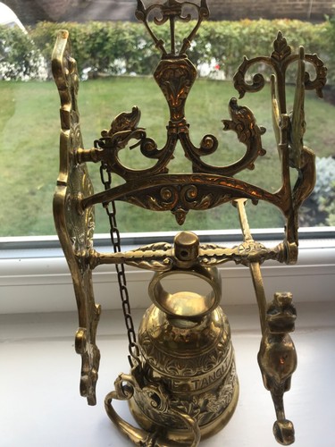 Large bell vintage solid brass - bell,