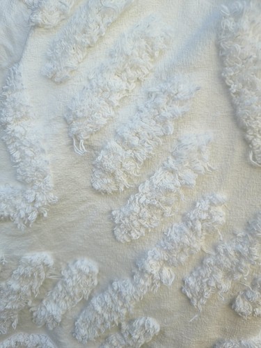 Double ivory bedspread - ivory,