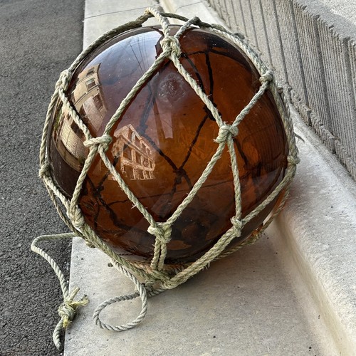 Japanese glass fishing float - japanese,