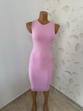 Naked Wardrobe Sleevless Pink Midi Dress Party/Cocktail Summer Outfit S/M