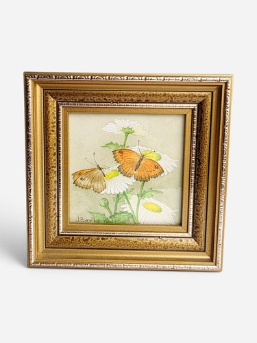 Vintage framed butterfly - vintage,