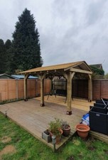 Bespoke Wooden Gazebo, Heavy Duty Gazebo, Garden Gazebo, Wooden Gazebo, 4mx3m.