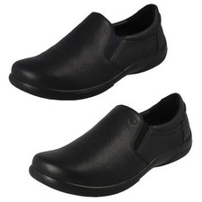 Ladies Padders Leather Slip On Extra Wide Dual Fitting Formal Shoes Nico