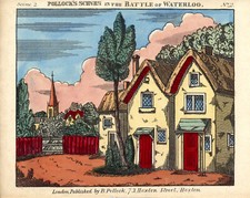 Toy Theatre - Original Sheet - Pollock's Battle of Waterloo Scene No.2 c1900
