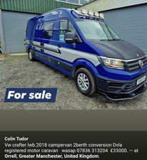 make a good offer   vw crafter lwb.2018   build by VANMASTER wigan 