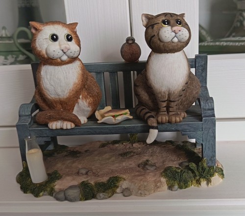 Comic and curious cats - cats, border