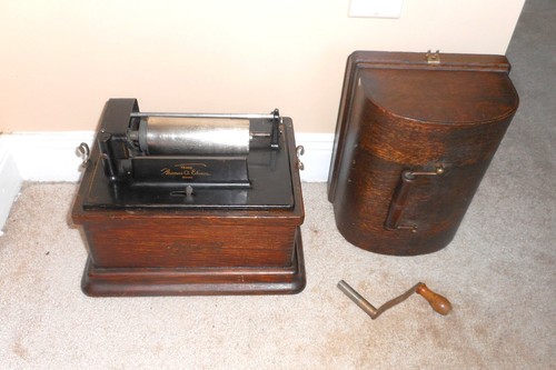 Antique edison fireside - type, a