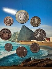 Gibraltar coins 2023 coronation Charles III 1p 2p 5p 10p 20 50p £1 £2 £5 BUNC