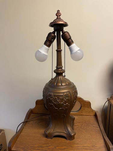 Antique miller lamp base for - miller,