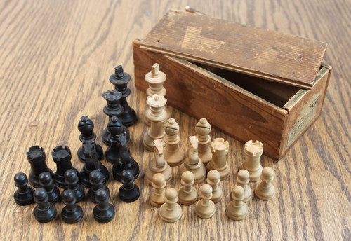 Antique chess set original - set,