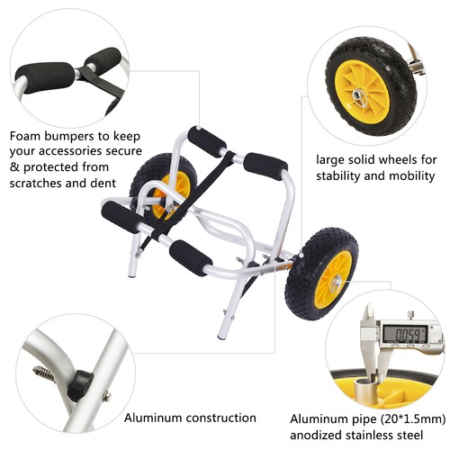 Frame kayak trolley with - h-frame,